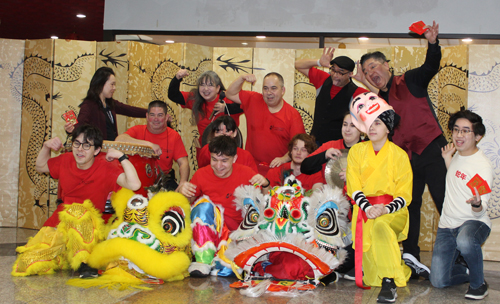 Kwan Family Lion Dance team group photo