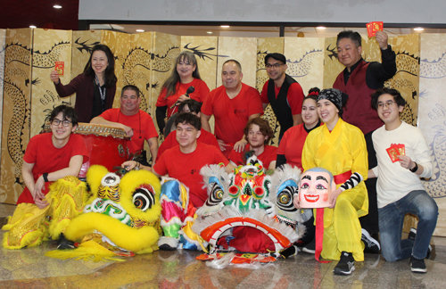 Kwan Family Lion Dance team group photo