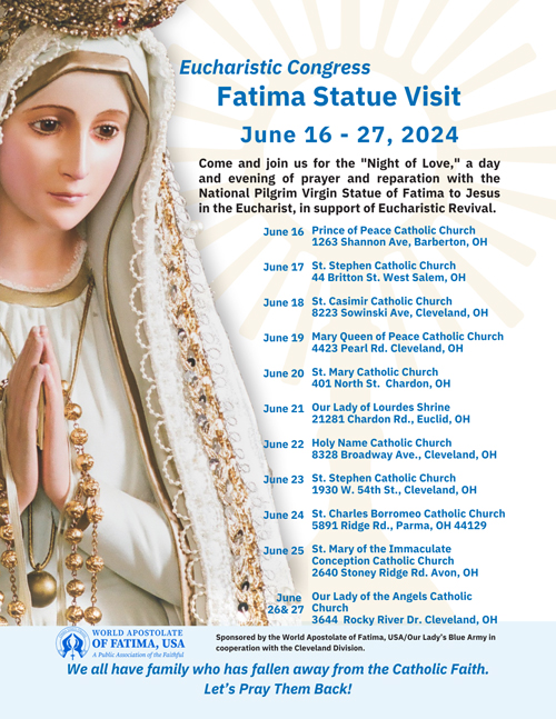 Fatima statue in Cleveland