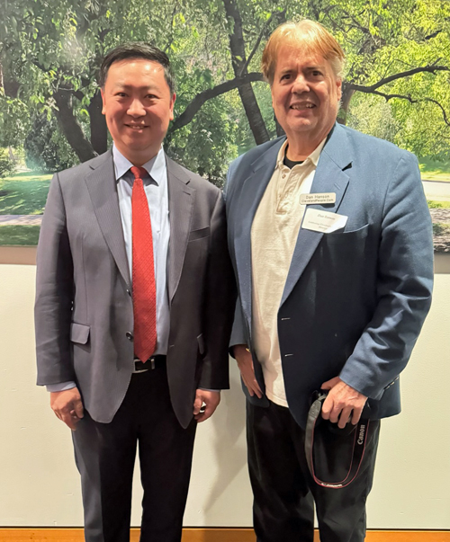 Consul Chen Li and Dan Hanson