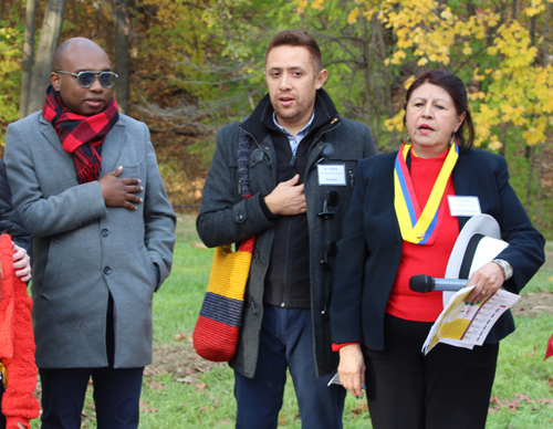 Consul Diego Angulo, Ivan Cerquera and Rosa Briola