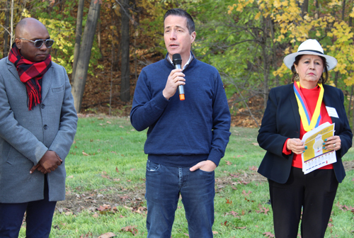  US Senator-elect Bernie Moreno in Colombian Cultural Garden