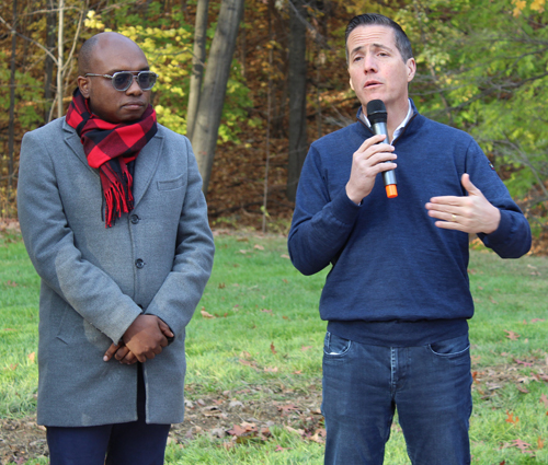  US Senator-elect Bernie Moreno in Colombian Cultural Garden