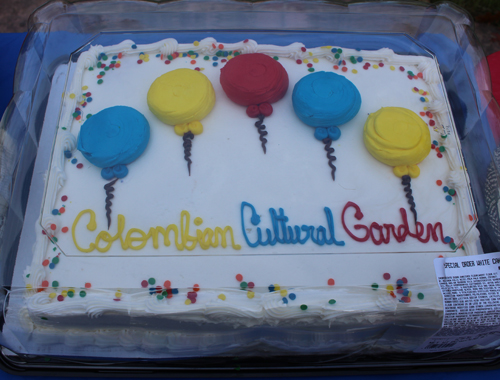 Colombian Cultural Garden cake