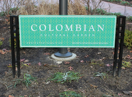 Colombian Cultural Garden sign