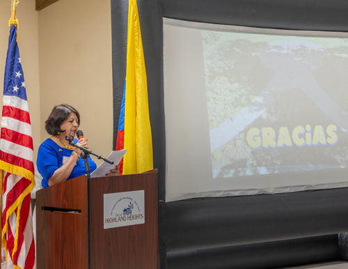 Speaker at Ohio Colombian Foundation Fundraising Carnival for the Colombian Cultural Garden