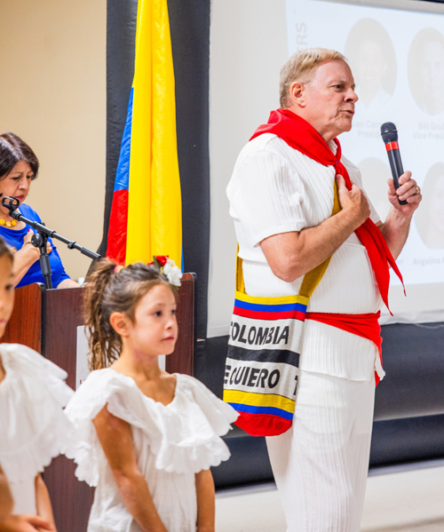 Speaker at Ohio Colombian Foundation Fundraising Carnival for the Colombian Cultural Garden