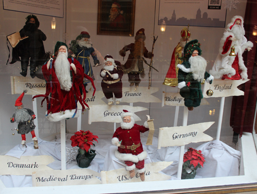 Santas of the World at the Cleveland Arcade