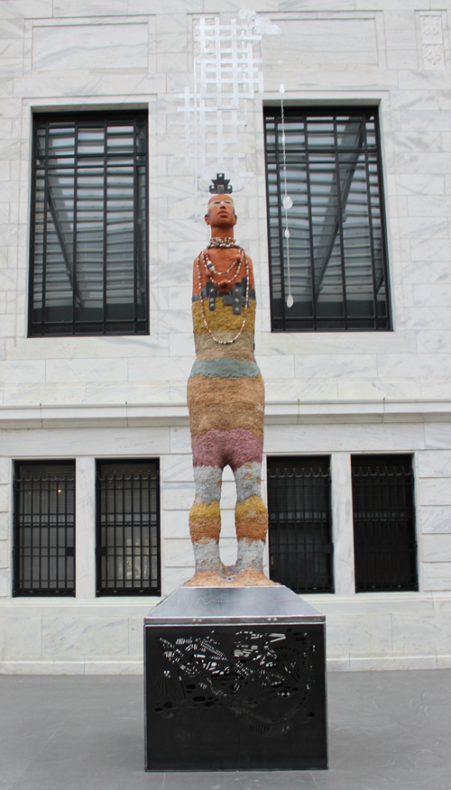 Strata sculpture at the Cleveland Museum of Art