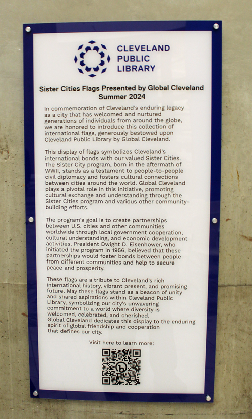 Sister Cities Flags plaque