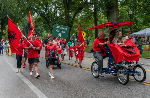 Albanian Garden in the Parade of Flags