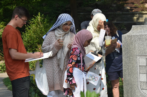 Studying the Immigrant Mother statue