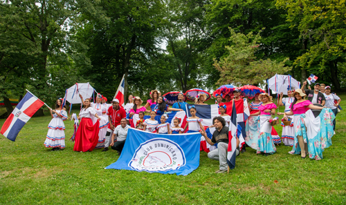 Dominican Community in Parade of Flags at 2024 One World Day in Cleveland