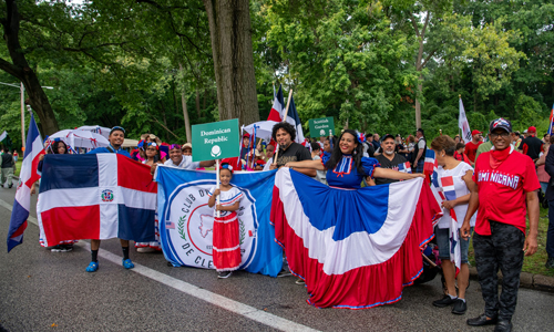 Dominican Community in Parade of Flags at 2024 One World Day in Cleveland