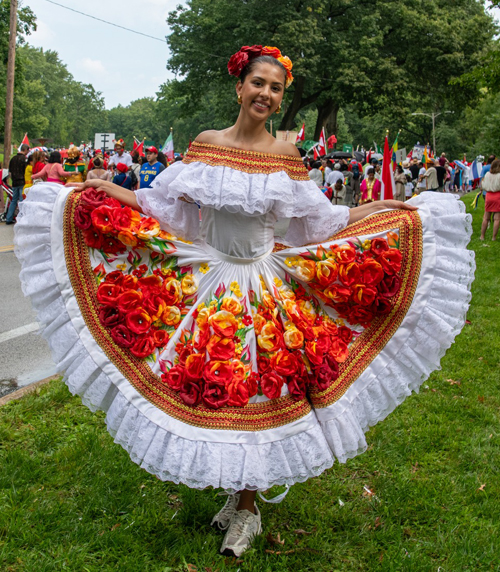 Dress - Colombia Cultural Garden in Parade of Flags at One World Day 2024