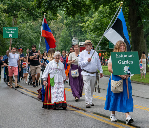 Estonian Cultural Garden in the Parade of Flags at One World Day 2024