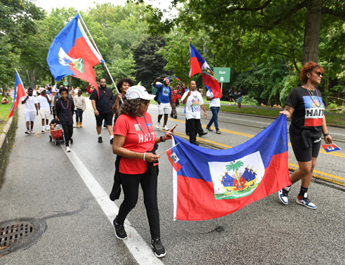 Haitian Community in Parade of Flags at 2024 One World Day in Cleveland