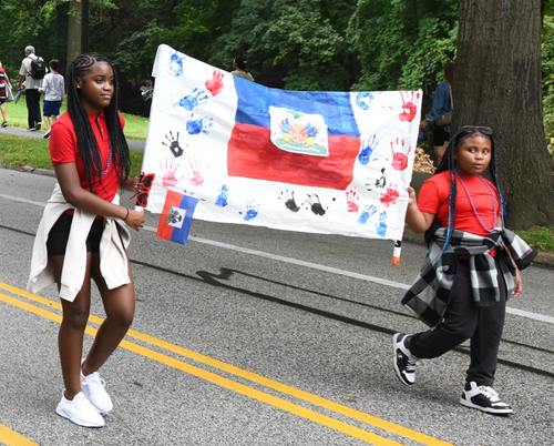 Haitian Community in Parade of Flags at 2024 One World Day in Cleveland