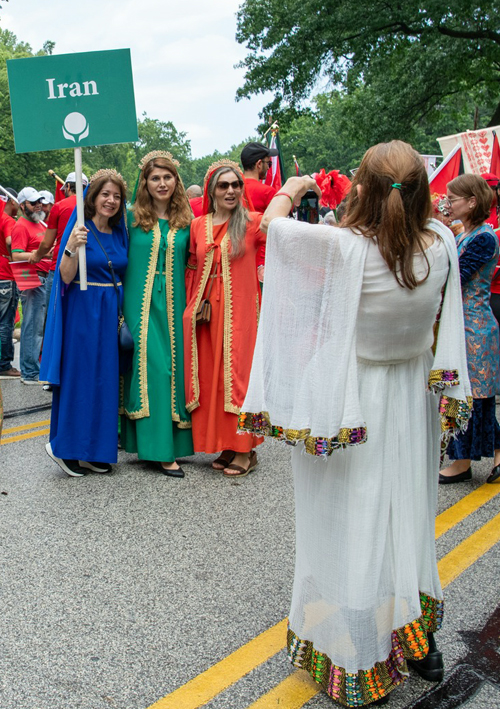 Iranian community in Parade of Flags on One World Day 2024