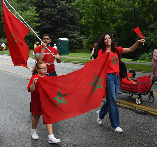 Moroccan community in the Parade of Flags on One World Day