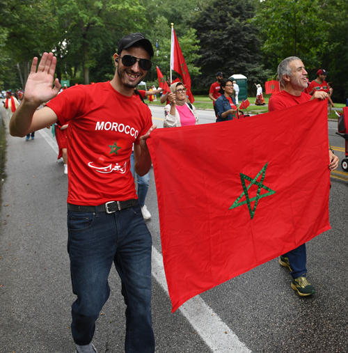 Moroccan community in the Parade of Flags on One World Day