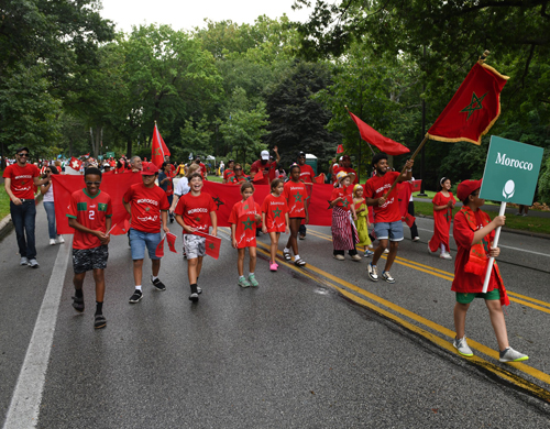 Moroccan community in the Parade of Flags on One World Day