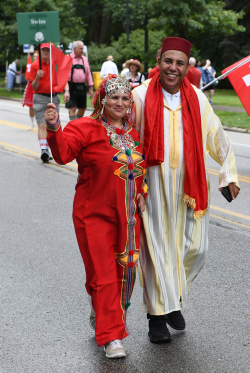 Moroccan community in the Parade of Flags on One World Day