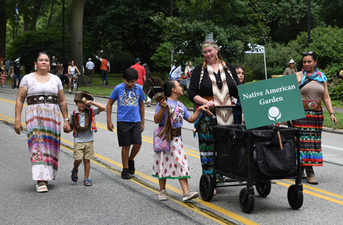 Native American Cultural Garden in the Parade of Flags on One World Day 2024