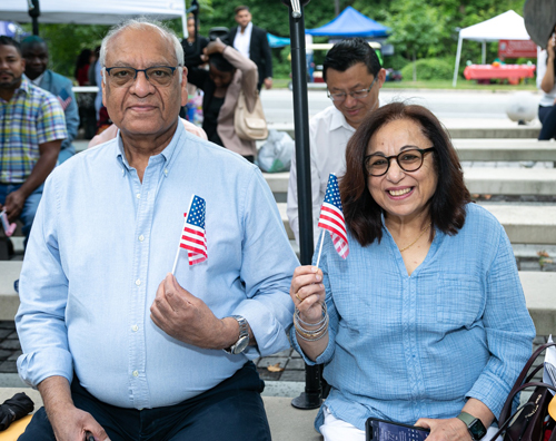 New citizens at Naturalization Ceremony at One World Day