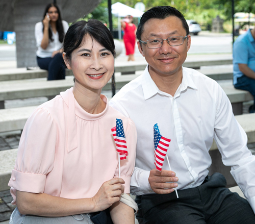 New citizens at Naturalization Ceremony at One World Day