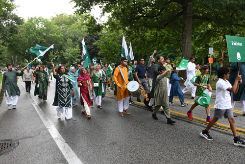 Pakistani community in Parade of Flags at One World Day 2024