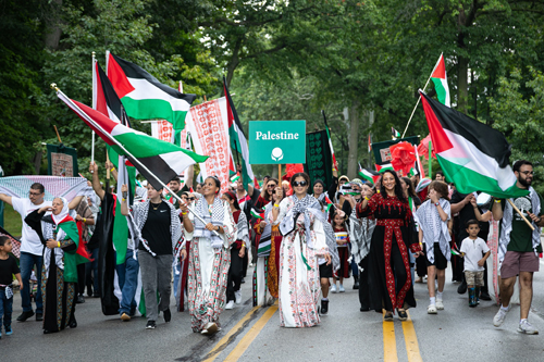 Cleveland Palestinian Community in the Parade of Flags at One World Day