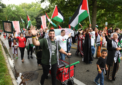 Cleveland Palestinian Community in the Parade of Flags at One World Day