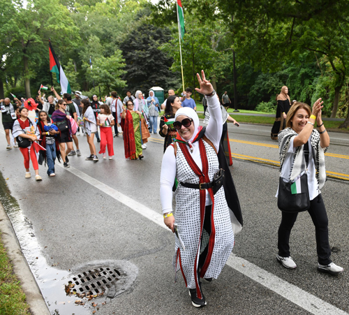 Cleveland Palestinian Community in the Parade of Flags at One World Day