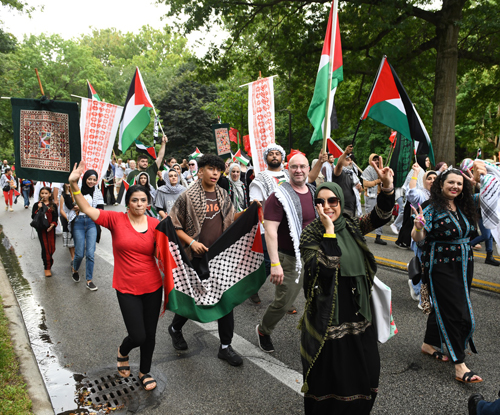 Cleveland Palestinian Community in the Parade of Flags at One World Day