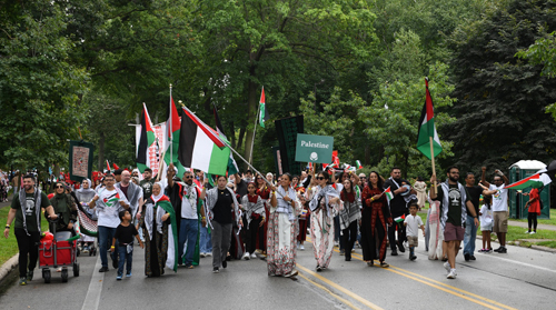 Cleveland Palestinian Community in the Parade of Flags at One World Day