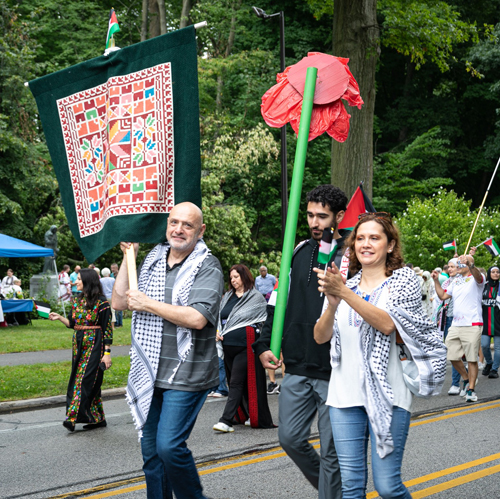 Cleveland Palestinian Community in the Parade of Flags at One World Day