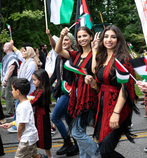 Cleveland Palestinian Community in the Parade of Flags at One World Day