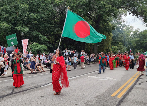 Bangladesh community in Parade of Flags on One World Day 2024