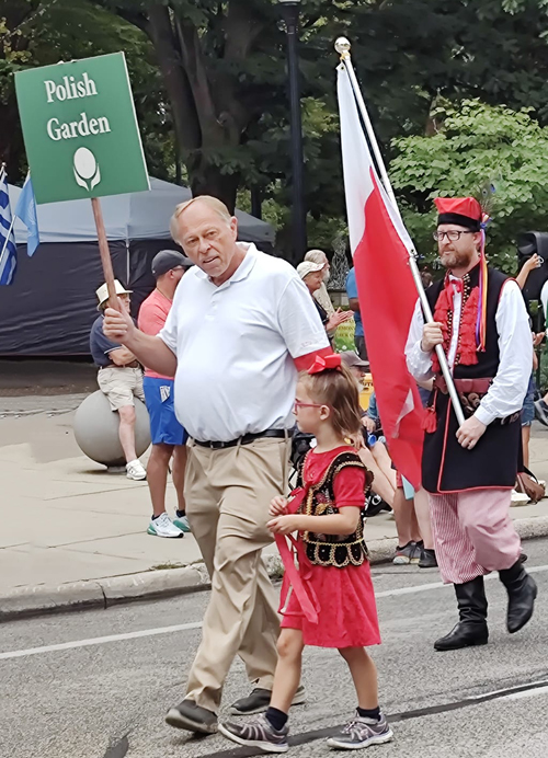 Polish Cultural Garden in the Parade of Flags at 2024 One World Day in Cleveland