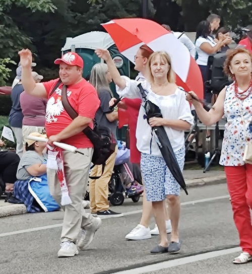 Polish Cultural Garden in the Parade of Flags at 2024 One World Day in Cleveland