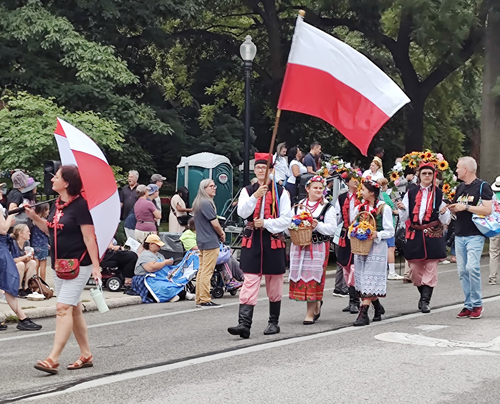 Polish Cultural Garden in the Parade of Flags at 2024 One World Day in Cleveland