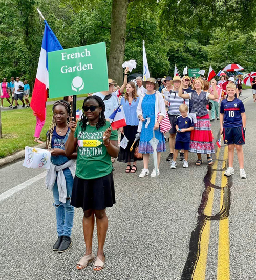 French Garden in the Parade of Flags at One World Day 2024