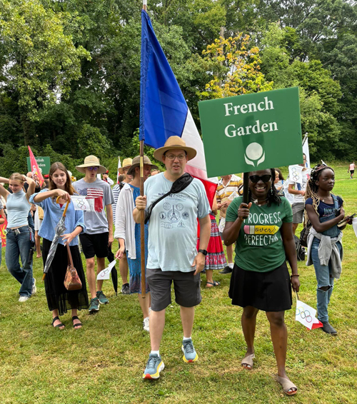 French Garden in the Parade of Flags at One World Day 2024