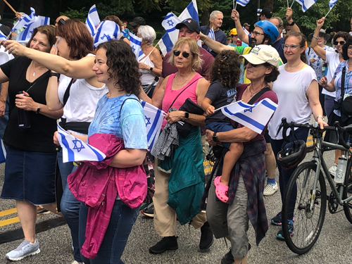 Hebrew Garden in the Parade of Flags at One World Day 2024