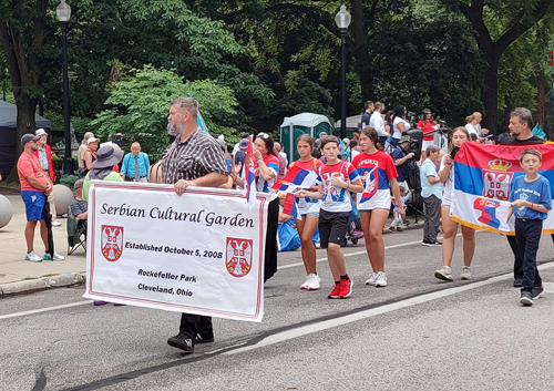 Serbian Cultural Garden in Parade of Flags 2024