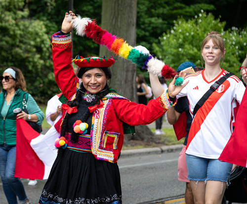 Peruvian Cultural Garden in Parade of Flags on One World Day 2024