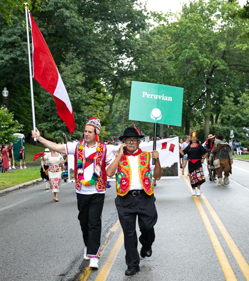 Peruvian Cultural Garden in Parade of Flags on One World Day 2024