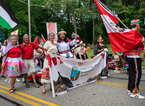 Peruvian Cultural Garden in Parade of Flags on One World Day 2024