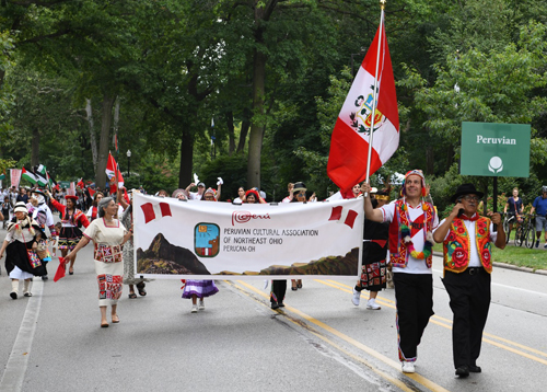 Peruvian Cultural Garden in Parade of Flags on One World Day 2024